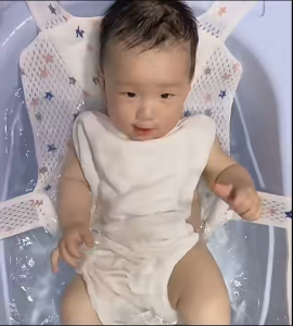 Newborn Baby Anti Slip Bath Tub Seat Support Net Bathtub Net Shower Non-Slip Safety Adjustable