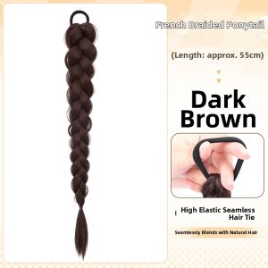 XIAOQI | Mandarin Style Simulated Hair Ponytail Plaits Ribbon