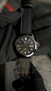 Jam Tangan Pria Alexandre Christie Primo AC 1017 MDLIPBA Black Dial Black Leather Strap