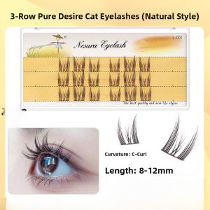 High Capacity Segmental Fake Eyelashes Natural Cat Ears Small Devil Self-Grafting Lazy Persons Natural Cat Sprite