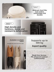 Modern Minimalist Plastic Folding Dining Chair Home Use Lightweight Luxury Sense Living Room Guest Chair Space Saving Stool