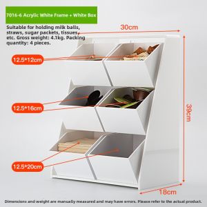 Wood Acrylic Condiment Storage Box