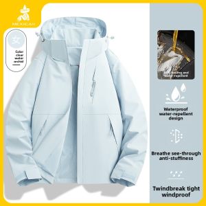 Mexican | Windy Weather Protection Warm Three-in-One Outdoor Jacket Pink Female