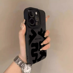 SHUXIE | Suede New Year Red iPhone Case Anti-drop Protective Cover