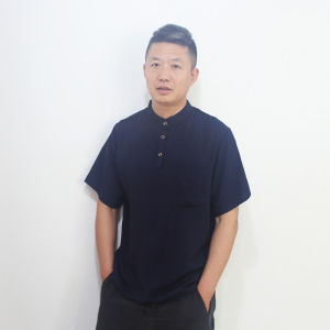 Pure Cotton Silk Mens Short Sleeve T-Shirt Summer Loose Fit Casual Shirt Thin Large Size Cotton Silk Cool Feeling Daily Wear