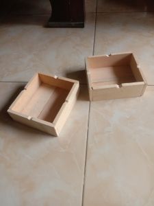 asbak kayu kotak jati 12 cm persegi