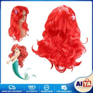 Halloween Mermaid Princess Costume Cosplay Wig Party Girl Kids Children Girls Hair Accessories