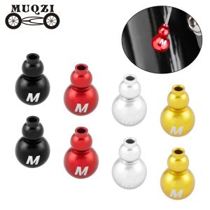 MUQZI 4pcs Bike Cable End Caps Brake Shift Cable Alloy End Crimps MTB Shifter Wire End Cap Bicycle Protection Accessories