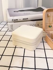 Portable Jewelry Box Travel Mini Storage Organizer Portable Display Storage Box for Rings Earrings Necklaces