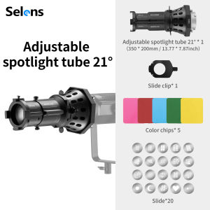 Selens Adjustable Spotlight Tube 21°&40° Focusing Professional Beams To Create Optical Art