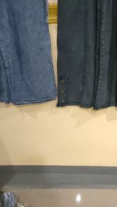 SAGITA FASHION - CELANA KULOT RAWIS VARIASI KANCING - PINGGANG KARET DAN TALI - JEANS SNOW - JEANS PREMIUM