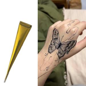 Natural Temporary Flash Tattoo Paste Black Henna For DIY Tattoo Sticker Body Paint Tattoo Cream Indian Wedding Henna Tattoo Past