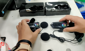 (Malaysia Stock) 2pcs Motorcycle Helmet Bluetooth Intercom Headset Wireless Interphone Intercomunicador Moto Waterproof Handsfree Call Headphone