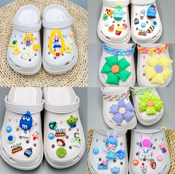 Crocs Charms Shoe Decorative Buckle Cartoon Sailor Moon Cola Sprite Shoe Buckle Detachable Shoe Chains for Crocs