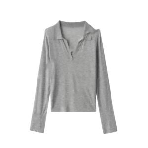 YUEZHONGWEI | Lightweight Linen French Collar Sun Protection Cover Up Womens Summer Shirt Thin Air Conditioning Top Korean Style Commute Fashion