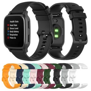 20mm 22mm Official Straps For Garmin Venu SQ Venu 3 2 Plus Smart Watch Band Silicone Strap For Garmin Forerunner 255 Music 265