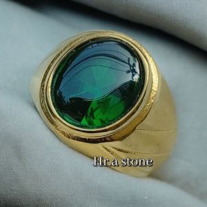 CINCIN BATU GREEN AQUAMARINE CUTTING BAWA TOP QUALITT