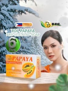 SABUN PAPAYA RDL 6 PCS ASLI ORI 135 GRAM BPOM RESMI