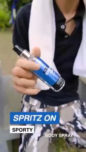Viva Body Spray Spritz On For Men with Antibacterial Active & Moisturizer (Tersedia 2 aroma)