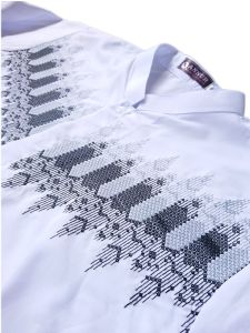 Koko Dewasa Lengan Panjang Putih Bahan Katun Mikro