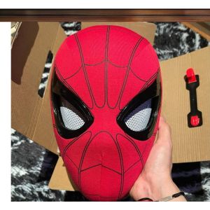 (local supplier) spider man spiderman mask movable Eyes topeng