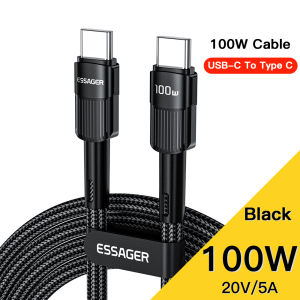 Essager 100W USB Type C To USB C Cable USB-C PD Fast Charging Charger Wire Cord For Macbook Samsung Xiaomi Type-C USBC Cable 3M