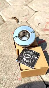 [SUDAH CHROME] Tutup Tangki Bulat Honda GL100 GL125 Chrome Krom BAHAN TEBAL