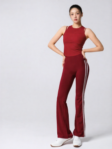 Womens Yoga Fitness Flared Trousers 10 Length