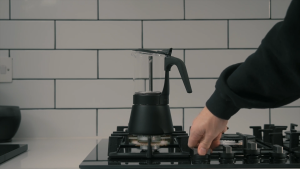 360ml Clear Glass Moka Pot - Elegant Coffee Brewing Pot