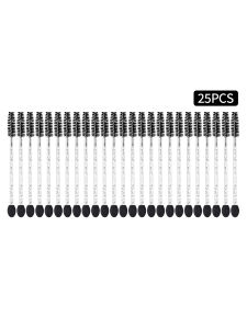 50PCS Dual-Head Multifunctional Makeup Brushes Disposable Eyelash Mascara Wands with Eyeshadow Sponge Applicators