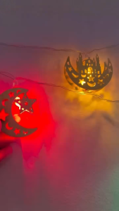 Hari Raya Lights 3M 20LED Ramadan Lights Iron Star Palace Fairy Lights Usb&Battery Operated Lights Hari Raya Decoration