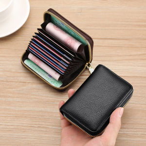 High-End Multi-Card Holder Wallet Anti-Magnetic Men Women Storage Bag for ID Credit Cards Cash Multi-Functional Organizer