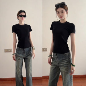 SUHUIQIAN | Slimming High Neck Long Sleeve T-Shirt Women 2026 Autumn
