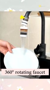 2PCS Faucet Filter Splash Proof Water Purifier Water Saving Kitchen Sink Head Tap Water Filter Removes Fluoride Chlorine