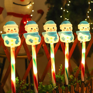 other | 5pcs/set Solar-Powered Christmas Men Lights Snowmen Lawn Lights For Garden Outdoor LED Yard Lights Xmas Lamps Decor Lights 604
