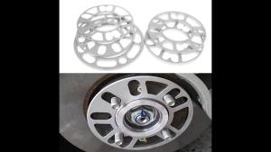 Đệm Lót Bánh Xe Ô Tô Bằng Hợp Kim Nhôm Miếng Đệm Tấm Đệm 3/5/6/8/10mm Phụ Kiện Độ Rộng Vành Xe
