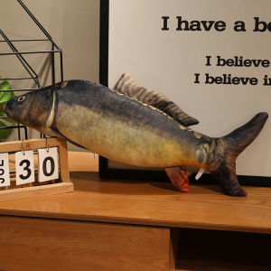 40-100CM Simulated Fish Plush Toys Red Sword Tail Stone moroko Three Scale Mirror Carp Coral Grouper Soft Stuffed Pillow Doll