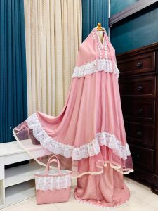 [BESTSELLER] READY!! Mukena Ziemma Poli Linen Terbaru Mix Renda Tulleu Mewah