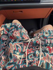 Quần Short Dệt Kim Hawaii Phong Cách Dân Tộc Mùa Hè Cho Nam Quần Dài Năm Inch Thể Thao Bãi Biển Quần Dài Thẳng Cạp Vừa Thoáng Khí