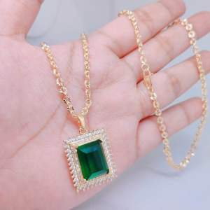 Kalung Hijab Mata Hitam Cantik Mewah panjang 60.cm Perhiasan Aksesoris Berlapis Emas