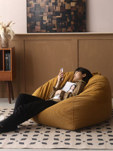 โซฟาขนาดเล็กสไตล์ยุโรปแบบนุ่มสบายสำหรับบ้านพักผ่อนกลางแจ้งแบบโซฟาฟอกซ์ที่มีชื่อเสียงจากจีนแผ่นดินใหญ่ โซฟาแบบ Beanbag สำหรับผู้ใหญ่