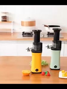 Nimmu Slow Juicer Extra Big Mouth EasyJuice Filter-Free Easy Clean 120 Low Watt BPA Free Tritan Baby Food Grade