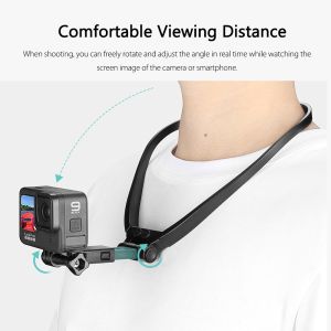 Reeopee (Upgrade)Neck Phone Holder Mount Lanyard Strap for GoPro Hero 10 9 8 Insta360 Dji Action Camera Acce