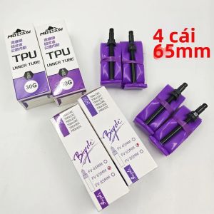 MOTSUV | 4 Ống Ruột Xe Đạp TPU Cho Bánh Xe 700c Tương Thích Với Xe Đường Trường Và Xe Đạp Địa Hình MTB Van Pháp Kích Thước 45MM 65MM 85MM Gói 1 Cái