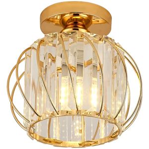 【COD】Ceiling Light Nordic Crystal Chandelier Ceiling Light For Corridor Living Room Warm Light Lantern Shape Round Shine Creativity Modern New Corridor Lamp Porch Ceiling Lamp Chandelier Light Modern Design