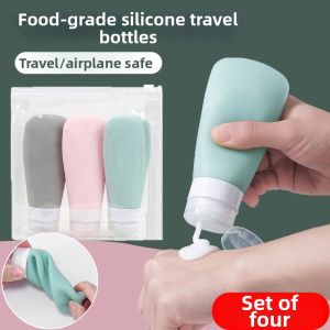 XIAXIU | Travel Portable Silicone Bottle Set For Shampoo And Body Wash