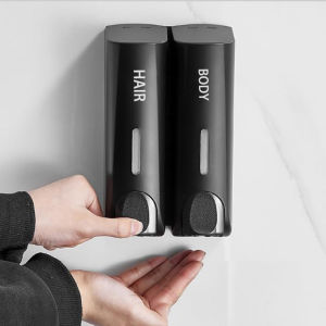 Bathroom Automatic soap dispenser Trio Wall Mounted Shampoo and Conditioner Dispenser Conditioner Body Wash Dispenser Set