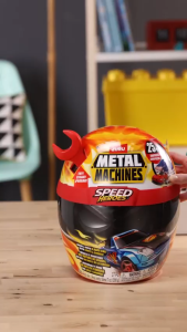 Trứng khổng lồ bất ngờ xe đua tốc độ Metal Machines Speed Heroes (Red) by Zuru 20+ Surprises Build your own Car