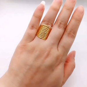 Yon Hing Cincin Klcc 9 Layer Saiz 11 12 12.5 13 14 20 21 22 23 Emas 916