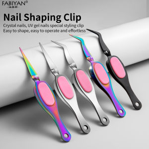 Multifunction Stainless Steel Nail Art Shaping Tweezers Cross Nail Clip Nail Art Tool